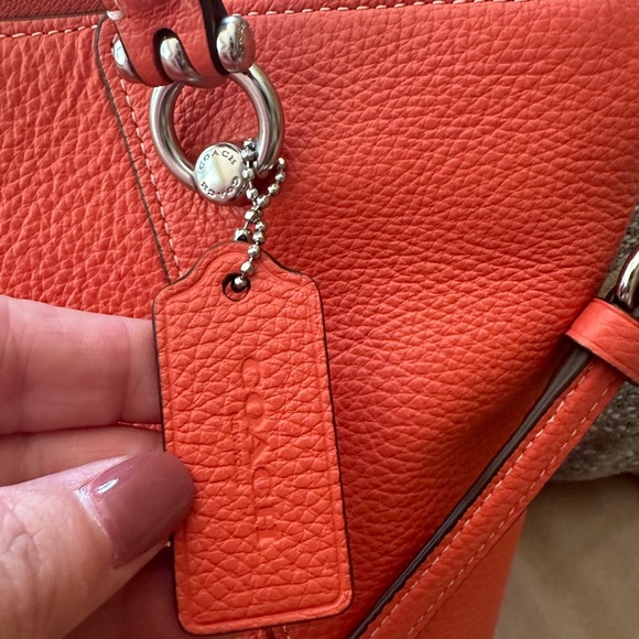 Coach Kacey Satchel--Salmon Color - Picture 5 of 6